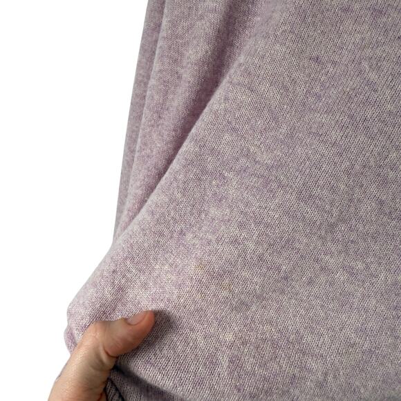 J Crew Cashmere Slim Fit Crewneck Sweater Lavender Purple Capsole Womens Medium - Picture 3 of 7